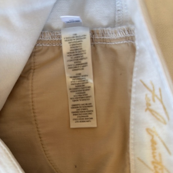 White House Black Market Women's Cream Straight Leg Jeans - Picture 7 of 8